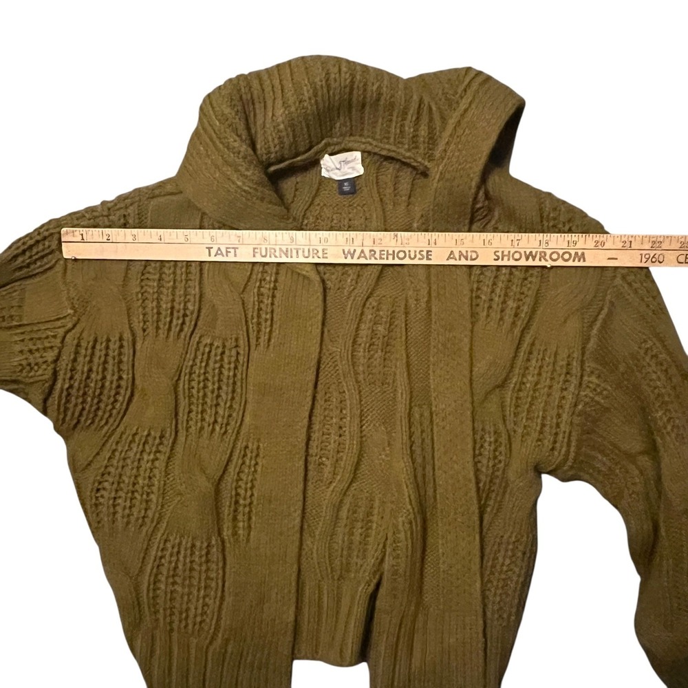 Universal Thread Chunky Cable Knit Open Cardigan … - image 6